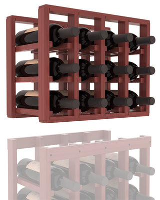 Elementcollection 4 Column Standard Wood Wine Rack Extender Cherry Stained