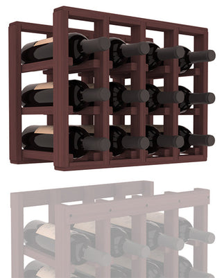 Elementcollection 4 Column Standard Wood Wine Rack Extender Walnut Stained