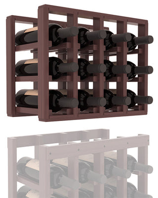Elementcollection 4 Column Standard Wood Wine Rack Extender Walnut Stained