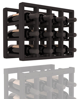 Elementcollection 4 Column Standard Wood Wine Rack Extender Black Stained