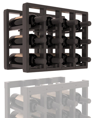 Elementcollection 4 Column Standard Wood Wine Rack Extender Black Stained