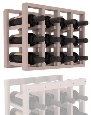 Elementcollection 4 Column Standard Wood Wine Rack Extender Greywash Stained