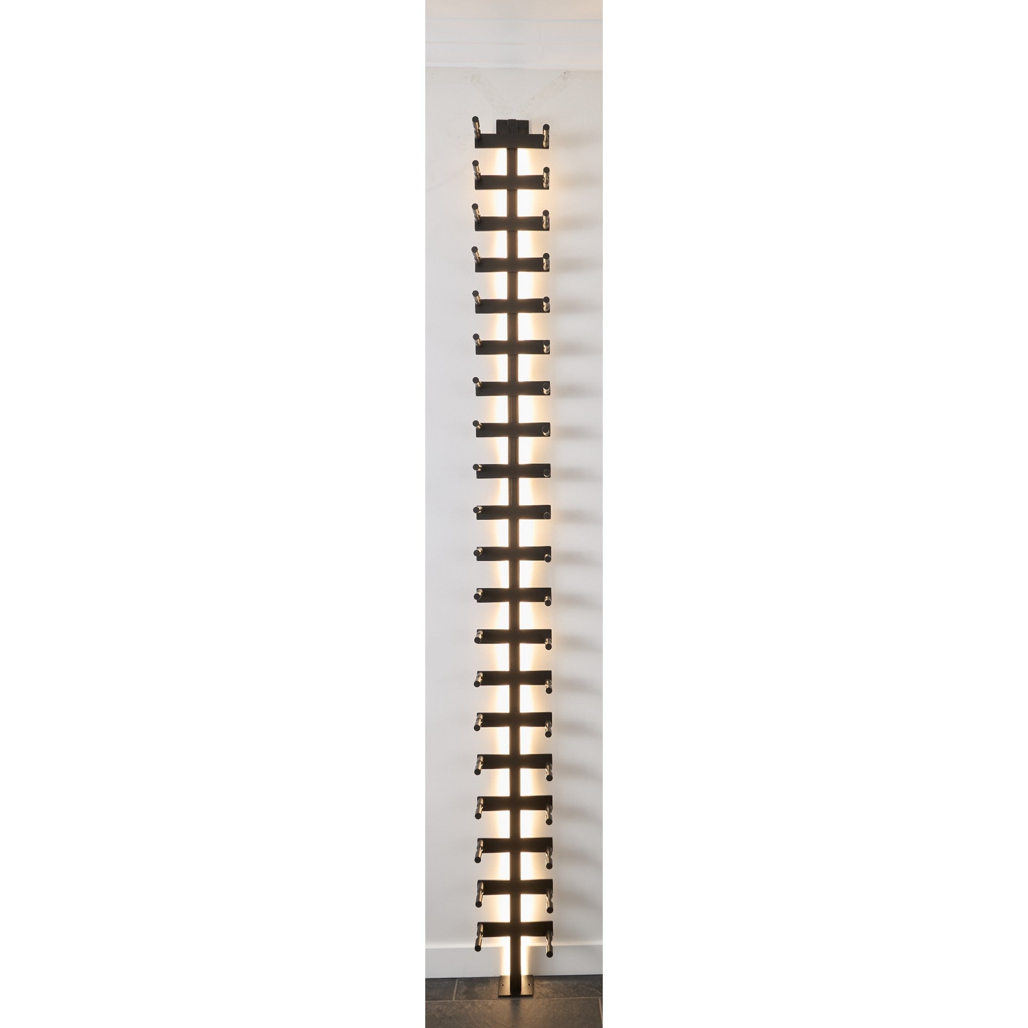 V Bar Floating Wine Rack - Single Spaced Label View Pegs – Blue Grouse ...