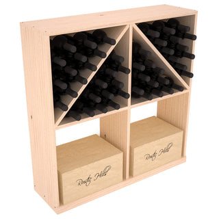 Elementcollection Solid Case Wine Bottle Bin With Top 1 Unstained