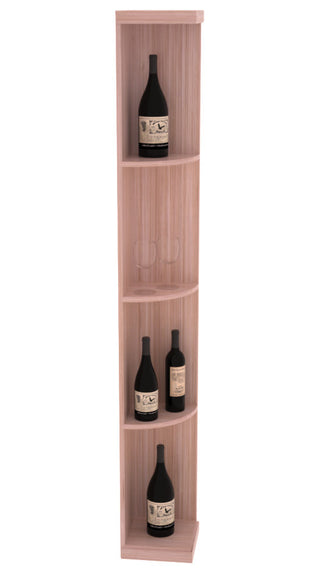 Elementcollection Quarter Round Display Wood Wine Rack Unstained