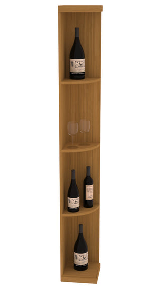 Elementcollection Quarter Round Display Wood Wine Rack Oak Stained