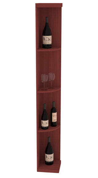 Elementcollection Quarter Round Display Wood Wine Rack Cherry Stained
