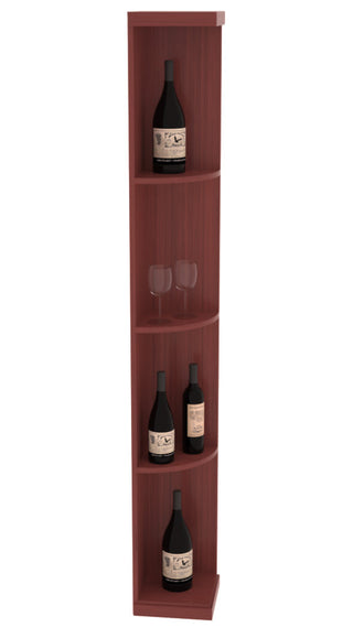 Elementcollection Quarter Round Display Wood Wine Rack Cherry Stained