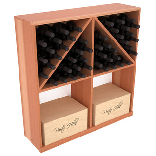 Elementcollection Solid Case Wine Bottle Bin With Top 1 Unstained