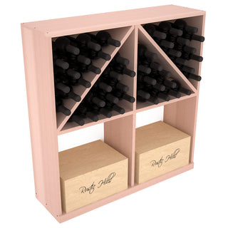Elementcollection Solid Case Wine Bottle Bin With Top 1 Greywash Stained