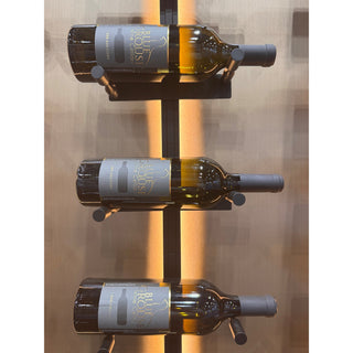 V Bar Floating Wine Rack - Double Spaced Label View Pegs