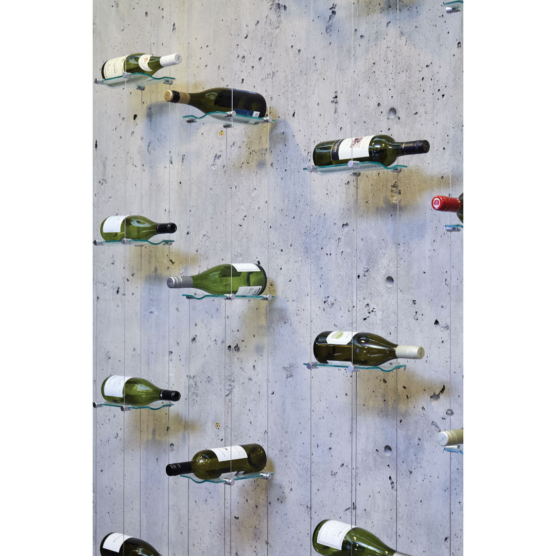 Wire wine rack discount wall