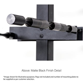 vino posts & plates - floor to ceiling mounting system for label view wine pegs 
