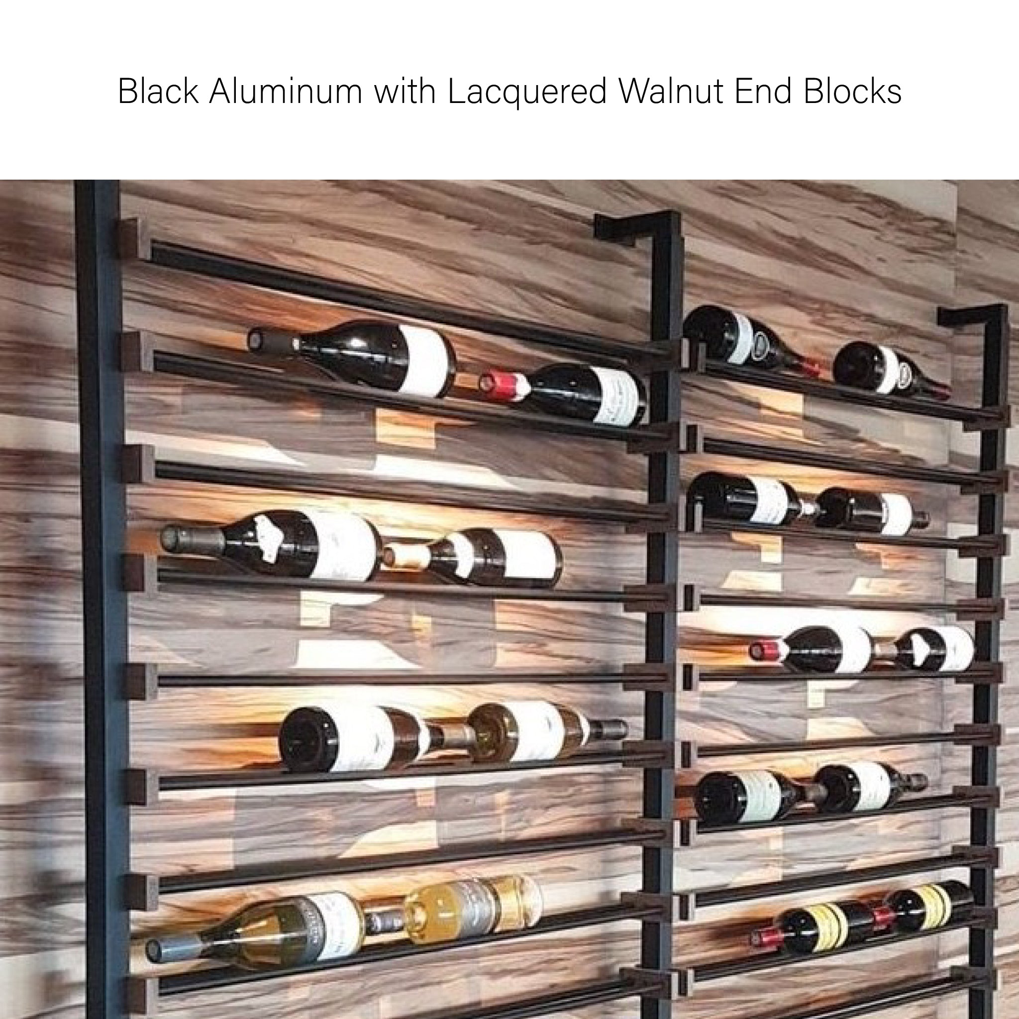 Millesime Streamline Wine Rack - 3 Bottle Deep & 9 Feet High – Blue ...