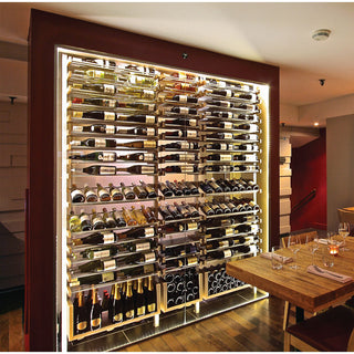New York Glass Wine Wall with Millesime All Star Wine Racking