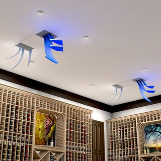 WhisperKOOL 9000 twin ceiling mount ductless cooling system airflow example for efficient and effective wine storage cooling 