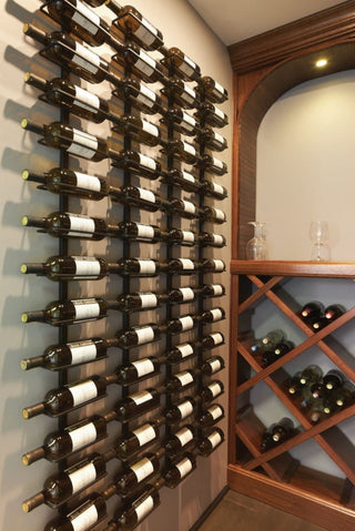 Multiple Vino Mode Wall Wine Racks Installed