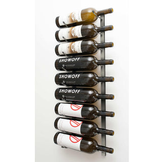 Vintage View Magnum 1 Wall Series Wine Rack in Brushed Nickel