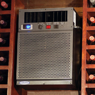 CellarPro 4200VSi-ECX Cooling Unit Cooling System installed example wood wine cellar 