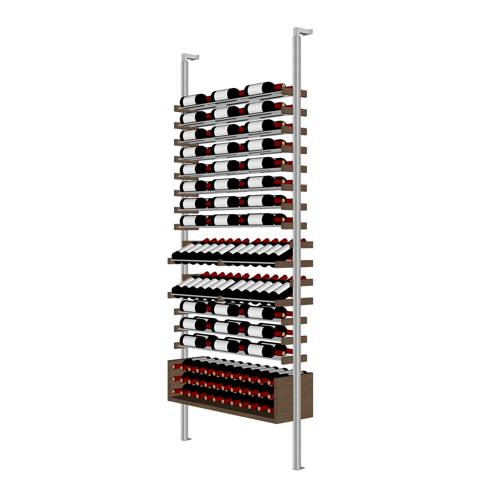 Tall wine rack online with storage