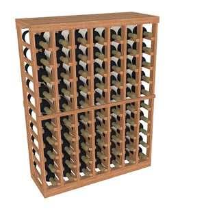 Half Height 7 Column Precision Kit Wine Rack with Table Top