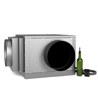 WhisperKOOL Quantum 12000 ducted cooling system with bottle probe wine storage cooling solution